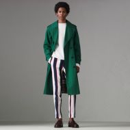 Burberry Striped Cotton Wool Blend Tailored Trousers