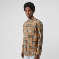 Burberry Button-down Collar Vintage Check Cotton Shirt