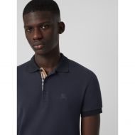 Burberry Contrast Collar Cotton Polo Shirt