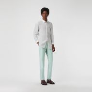 Burberry Gingham Cotton Tailored Trousers