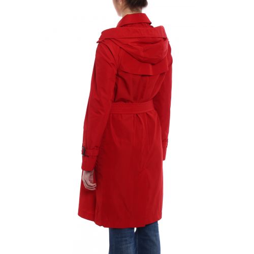 버버리 Burberry Amberford red taffeta trench coat