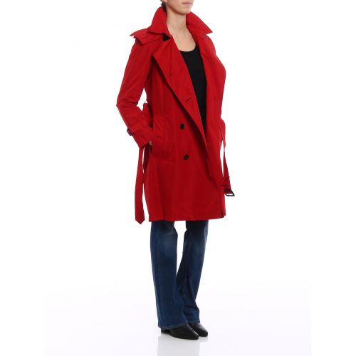 버버리 Burberry Amberford red taffeta trench coat