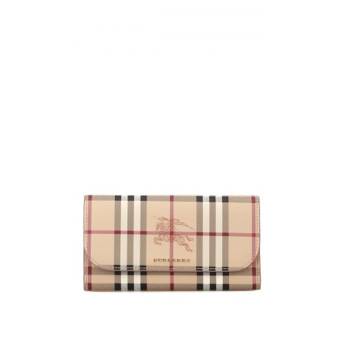 버버리 Burberry Haymarket Check continental wallet