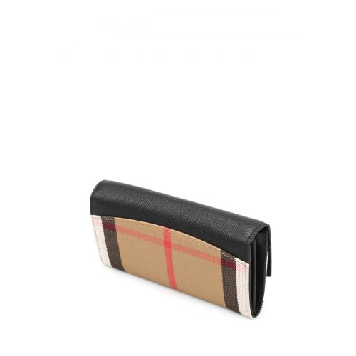 버버리 Burberry Check cotton and leather wallet