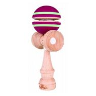 Burgundy with Green Stripe Groove Kendama