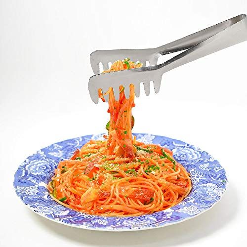  Buri Stainless Steel Spaghetti Tongs 19cm Pasta Pasta Tongs Serving Tongs Cutlery Tongs