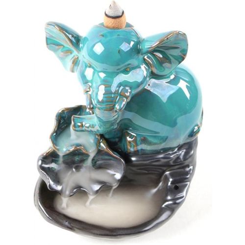  인센스스틱 Buric Cute Animal Waterfall Incense Burner Holder Insence Backflow Incense Cone Holders with 20 Incense Cones 30 Incences Sticks Home Decor