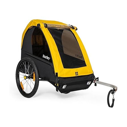  Burley Bee 1 and 2 Seat Kids Bike Trailer Bundle with Baby Snuggler