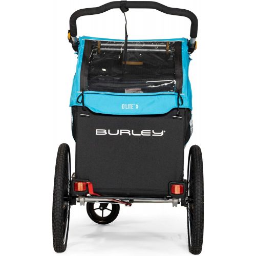  Burley Design Burley DLite X, 1 and 2 Seat Kid Bike Trailer & Stroller with Seat Recline and Suspension