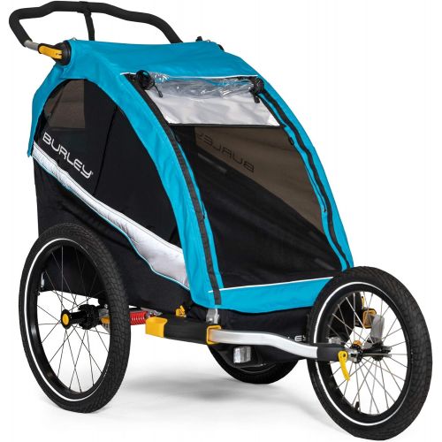  Burley Design Burley DLite X, 1 and 2 Seat Kid Bike Trailer & Stroller with Seat Recline and Suspension