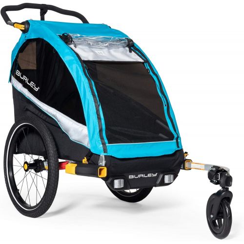  Burley Design Burley DLite X, 1 and 2 Seat Kid Bike Trailer & Stroller with Seat Recline and Suspension