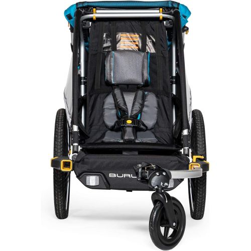  Burley Design Burley DLite X, 1 and 2 Seat Kid Bike Trailer & Stroller with Seat Recline and Suspension