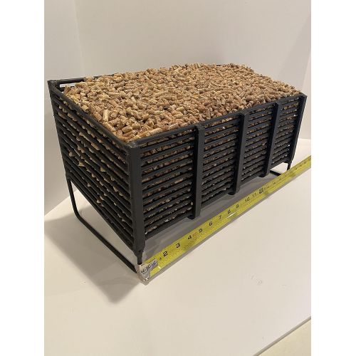 [아마존베스트]Burnwoodpellet Large Pellet Basket, Heating Source Using Wood Pellets in Your Wood Stove or Fireplace