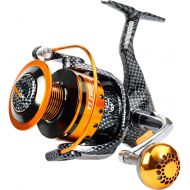 Burning Shark Fishing Reels- 12+1 BB, Light and Smooth Spinning Reels, Powerful Carbon Fiber Drag, Saltwater and Freshwater Fishing