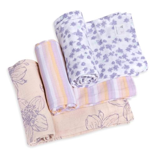  Burts Bees Baby - Swaddles, Muslin Cotton Baby Blankets, 3-Pack, Multipurpose Lightweight &...