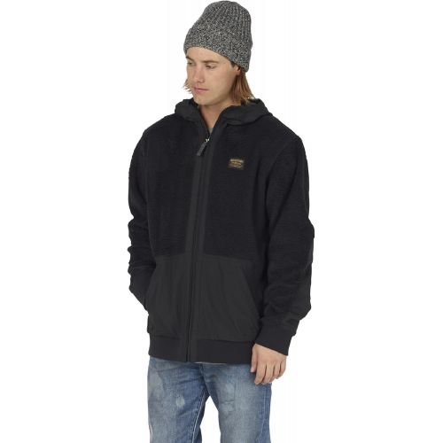 버튼 Burton Mens Tribute Full-Zip Fleece Hoodie