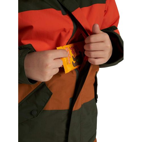 버튼 Burton Kids Boys Little Symbol Jacket, Orangeade Multi, S (7-8 Big Kids)