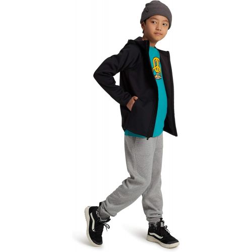 버튼 Burton Unisex-Child Crown Weatherproof Full-Zip Fleece