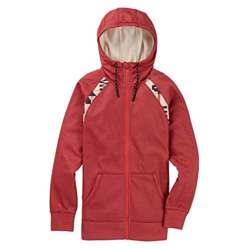 버튼 Burton Womens Crown Bonded Full-Zip Hoodie Sweatshirt