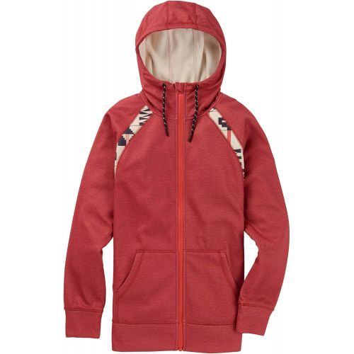 버튼 Burton Womens Crown Bonded Full-Zip Hoodie Sweatshirt