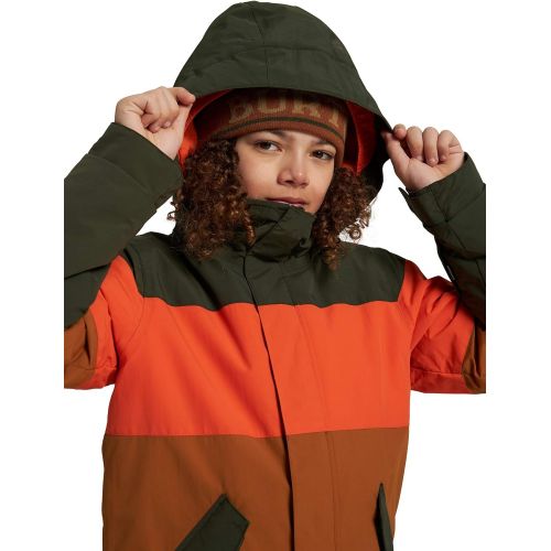 버튼 Burton Kids Boys Symbol Jacket, Orangeade Multi, XS (5-6 Little Kids)