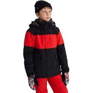 Burton Kids Boys Little Symbol Jacket, True Black/Flame Scarlet, M (10-12 Big Kids)
