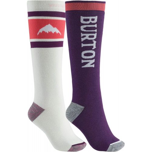 버튼 Burton Womens Weekend Midweight Ski/Snowboard Sock 2-Pack