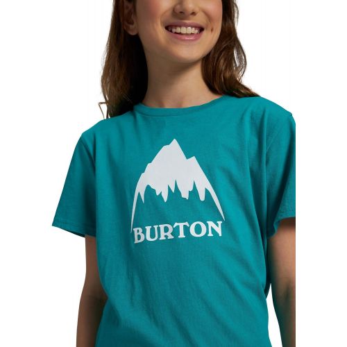 버튼 Burton Boys Minishred Classic Mountain High Short Sleeve T-Shirt, Gray Heather