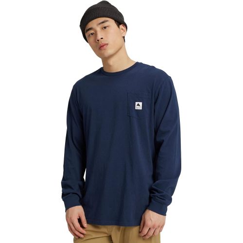 버튼 Burton Colfax 100% Cotton Long Sleeve T-Shirt