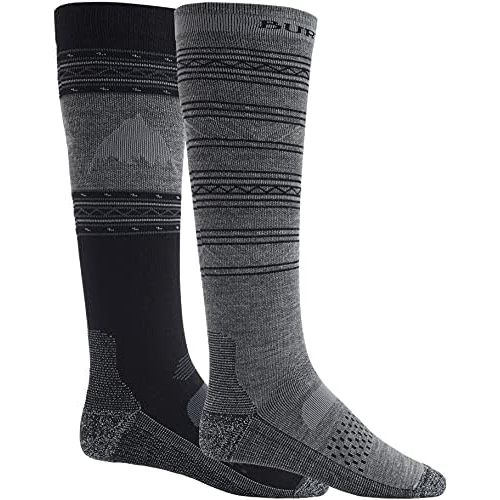 버튼 Burton Mens Performance Lightweight Ski/Snowboard Sock Two Pack