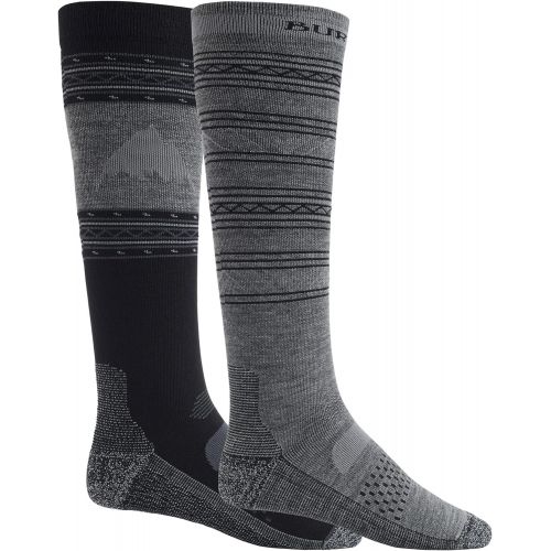 버튼 Burton Mens Performance Lightweight Ski/Snowboard Sock Two Pack