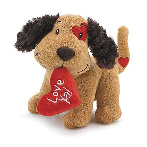 버튼 [아마존베스트]Burton & Burton 2PO Cute Plush Fetching Dog with Love Ya Red Heart Shaped Pillow 8