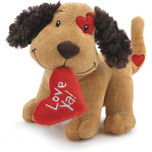 버튼 [아마존베스트]Burton & Burton 2PO Cute Plush Fetching Dog with Love Ya Red Heart Shaped Pillow 8