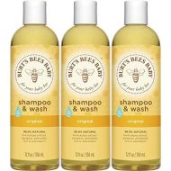 [아마존베스트]Burts Bees Baby Shampoo & Wash, Original Tear Free Baby Soap - 12 Ounce Bottle (Pack of 3)