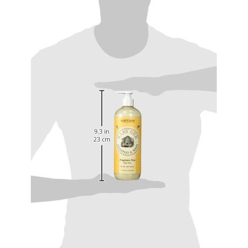  [아마존베스트]Burts Bees Baby Shampoo & Wash, Fragrance Free & Tear Free Baby Soap - 21 Ounce Bottle