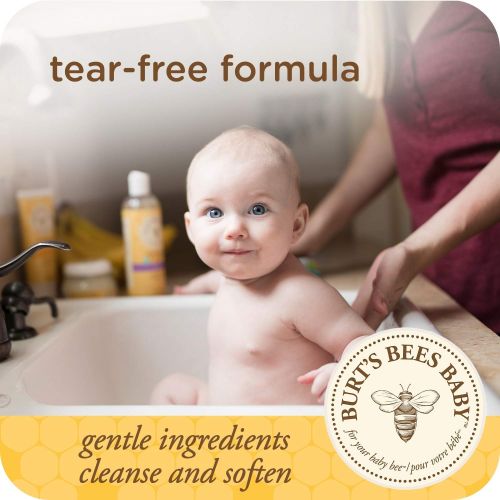  [아마존베스트]Burts Bees Baby Shampoo & Wash, Fragrance Free & Tear Free Baby Soap - 21 Ounce Bottle