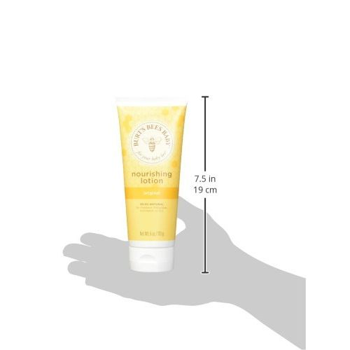  Burts Bees Baby Nourishing Lotion, Original Scent Baby Lotion - 6 Ounce Tube - Pack of 3