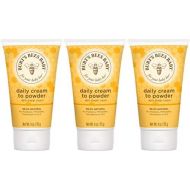 Burts Bees Baby Daily Cream to Powder, Talc-Free Diaper Rash Cream - 4 Ounces Tube - Pack of 3