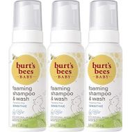 Burts Bees Baby Foaming Shampoo & Wash 8.4 Ounce - Pack of 3