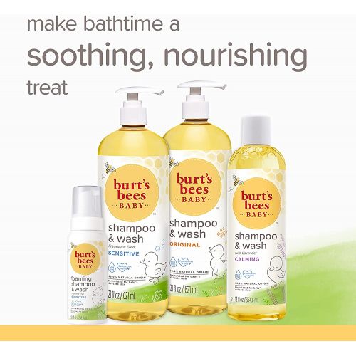  Burts Bees Baby Foaming Shampoo & Wash 8.4 Ounce - Pack of 3