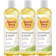 Burts Bees Baby Shampoo & Wash, Calming Tear Free Baby Soap - 12 Fl Oz Bottle (Pack of 3)