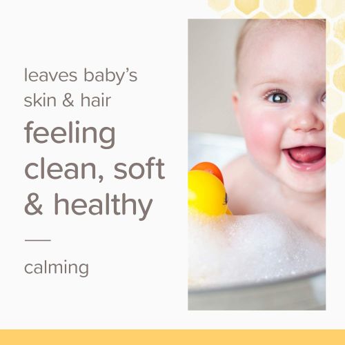  Burts Bees Baby Shampoo & Wash, Calming Tear Free Baby Soap - 12 Fl Oz Bottle (Pack of 3)