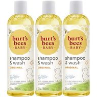 Burts Bees Baby Bee Shampoo & Wash, 12 Fluid Ounces (Pack of 3)