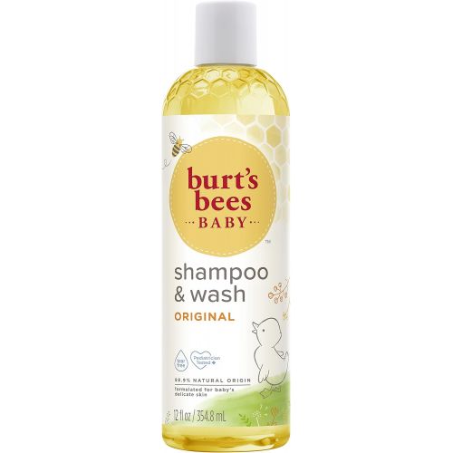  Burts Bees Baby Bee Shampoo & Wash, 12 Fluid Ounces (Pack of 3)