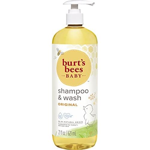  Burts Bees Baby Shampoo & Wash, Original Tear Free Baby Soap - 21 Ounce Bottle