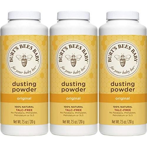  [아마존베스트]Burts Bees Baby 100% Natural Dusting Powder, Talc-Free Baby Powder - 7.5 Ounce Bottle (Pack of 3)