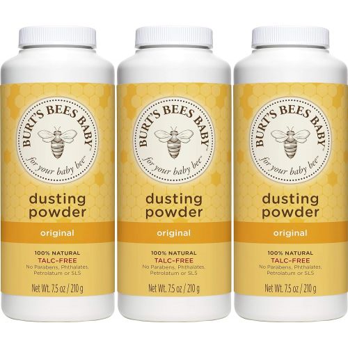  [아마존베스트]Burts Bees Baby 100% Natural Dusting Powder, Talc-Free Baby Powder - 7.5 Ounce Bottle (Pack of 3)