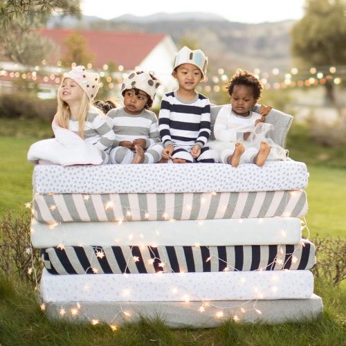  [아마존베스트]Burts Bees Baby - Fitted Crib Sheet, Boys Solid Color, 100% Organic Cotton Crib Sheet for Standard...