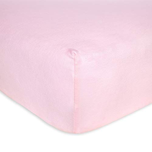  [아마존베스트]Burts Bees Baby - Fitted Crib Sheet, Solid Color, 100% Organic Cotton Crib Sheet for Standard...