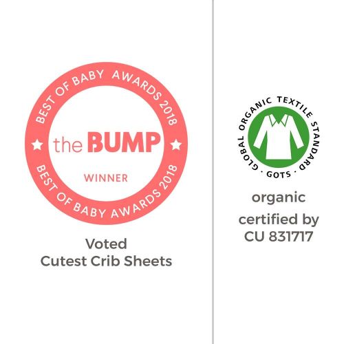  [아마존베스트]Burts Bees Baby - Fitted Crib Sheet, Solid Color, 100% Organic Cotton Crib Sheet for Standard...